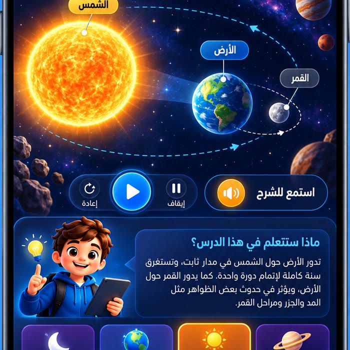 الشمس والأرض والقمر